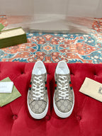 GG Ace Sneaker Begie Ebony Canvas