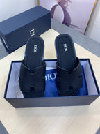 CD H-ALIAS SANDAL DENIM COLOR GRAINED CALFSKIN