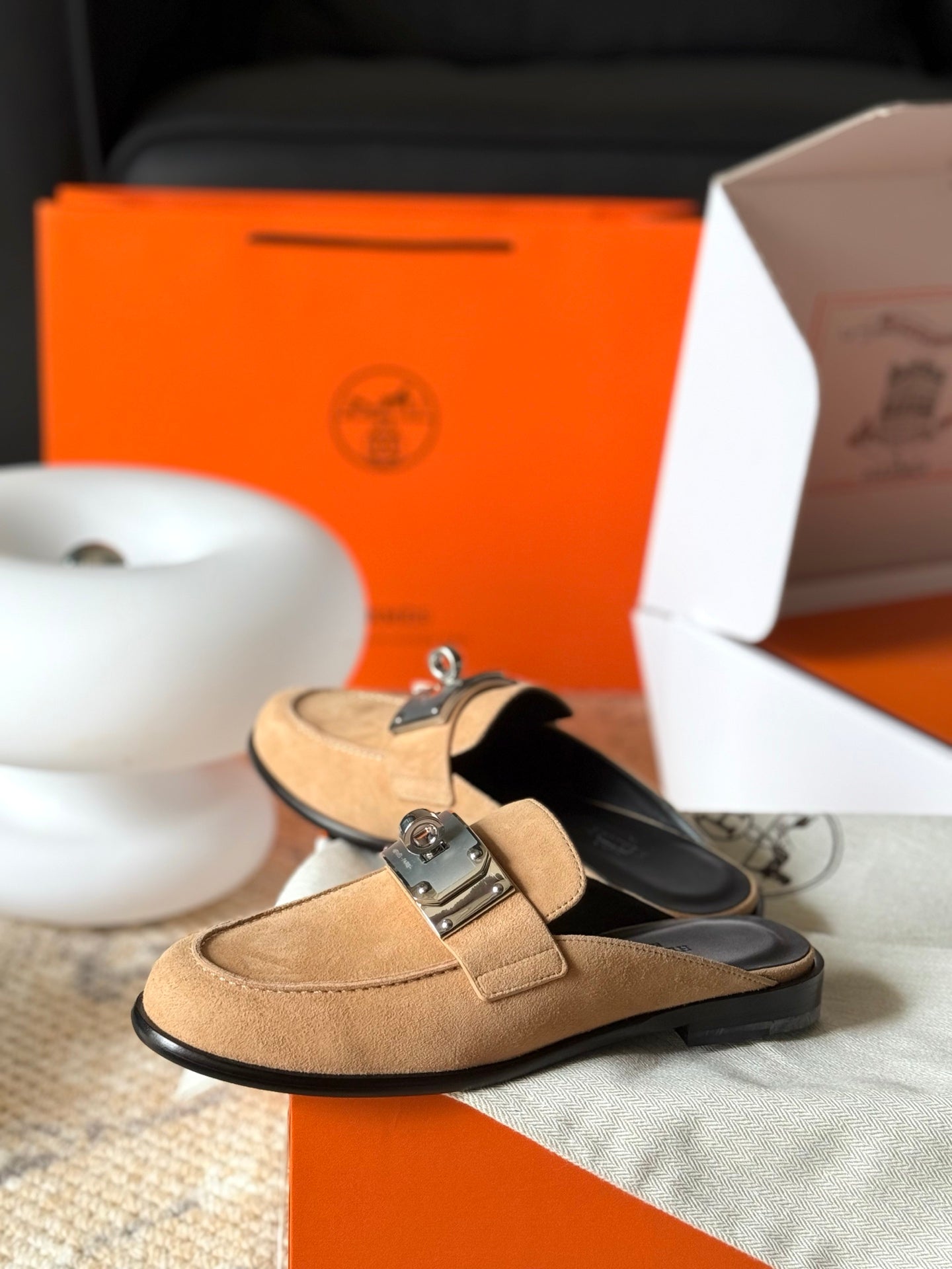 HM Hot Slip-on Beige Suede 531372