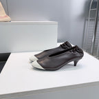 CC 2026 Pumps 4.5cm Black White Lambskin 741640