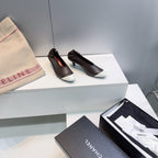 CC 2026 Pumps 4.5cm Black White Lambskin 741640