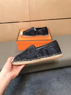 CD PARADISE ESPADRILLE LOAFER BLACK MONOGRAM JACQUARD