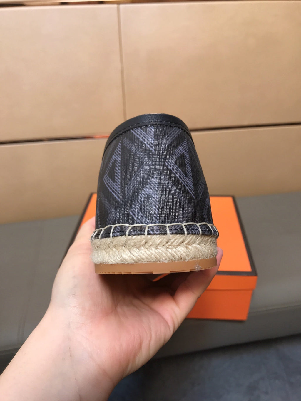 CD PARADISE ESPADRILLE LOAFER BLACK GEOMETRIC JACQUARD