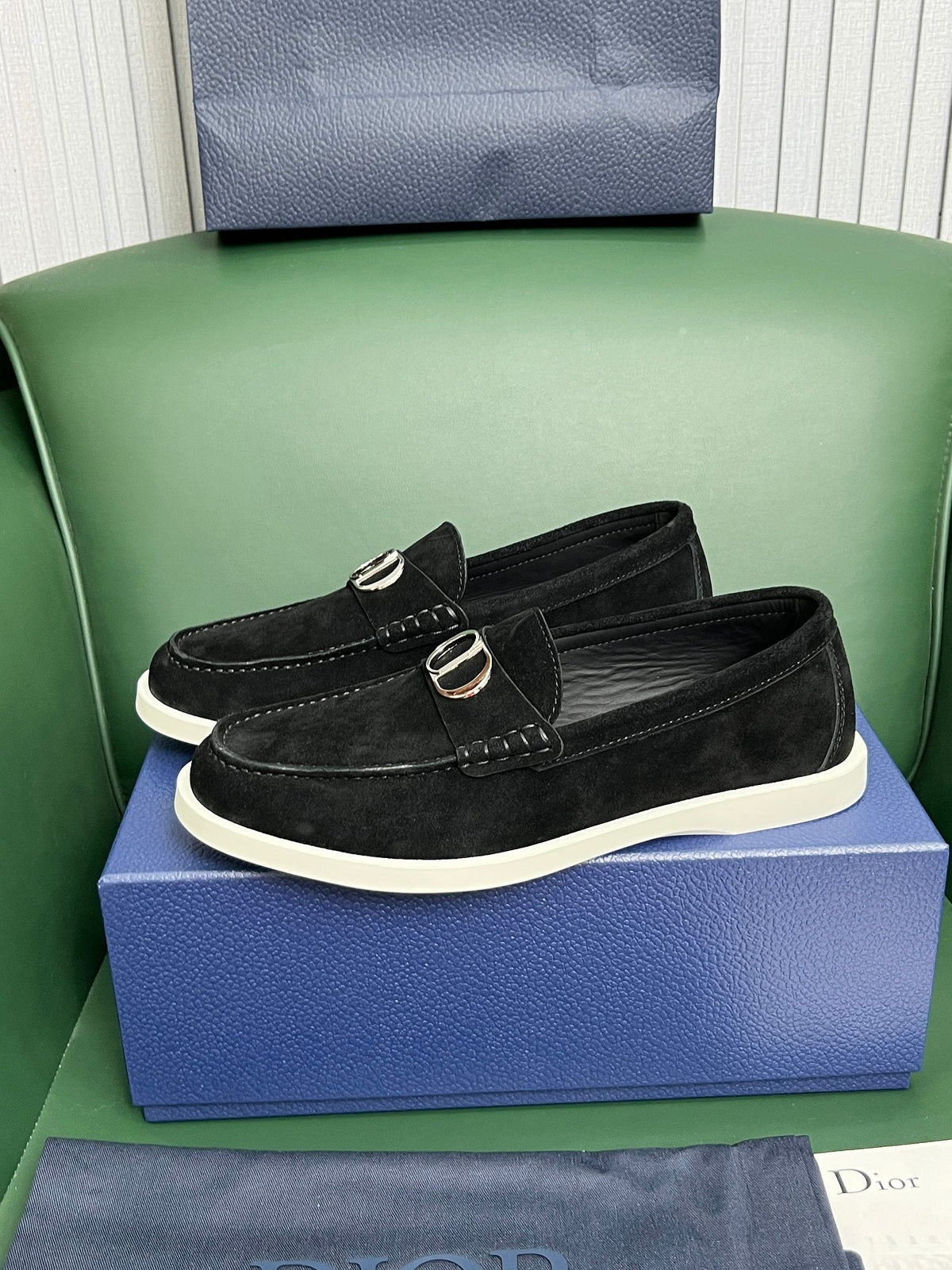 CD Loafer Black Silver Suede 646347