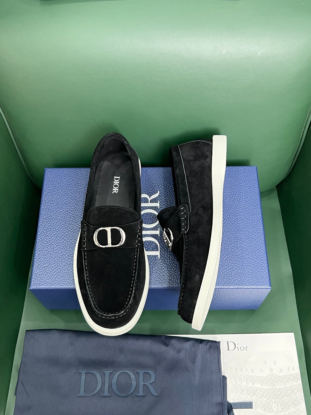 CD Loafer Black Silver Suede 646347