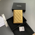 CC Passport Holder Gold Sheepskin 234703