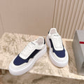 PRA 25s Low-Top Sneakers White/Blue Leather & Fabric 449697