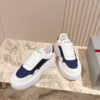 PRA 25s Low-Top Sneakers White/Blue Leather & Fabric 449697