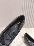PRA 25s Ballet Flats Black Cowhide 449718
