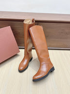 LP Long Boots 20mm Brown Cowhide Sheepskin 447747