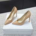 CD 26s High Heels Pump 105 Beige Patent Leather 661480