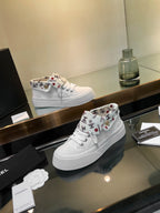CC 25SS Biscuit Shoes 50mm White Canvas 413825