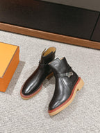 history ankle boot black calfskin