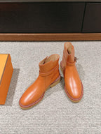 history ankle boot brown calfskin