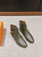 neo ankle boot khaki calfskin
