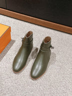 neo ankle boot khaki calfskin
