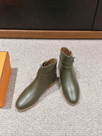 neo ankle boot khaki calfskin