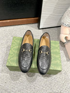 Horsebit Jordaan Loafer Black GG Leather