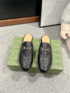 Horsebit Mule Black GG Leather