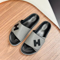HM Men's Slide Grey Cowhide 684847