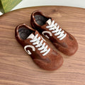 GG Men's 25 Sneaker Brown Suede Cowhide 723954