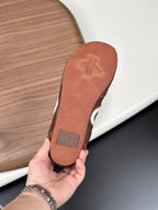 GG Men's 25 Sneaker Brown Suede Cowhide 723954