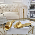 CD 26s Sandals Gold Leather 667116