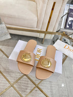 CD 26s Sandals Beige Leather 667115