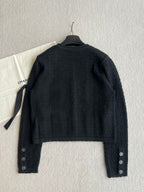 Chanel 25P Cardigan Black Cashmere 220195