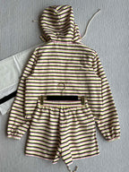 CC 25 Striped Suit Multicolor Polyester Fiber