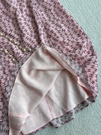 CC Suspender Dress Pink Polyester Linen