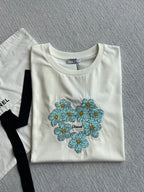 CC 25 Embroidered Sleeves Short Cotton