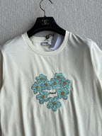 CC 25 Embroidered Sleeves Short Cotton