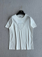 CC 25 Embroidered Beaded Short Sleeve Top Cotton