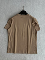 CC 25 Embroidered Beaded Short Sleeve Top Cotton