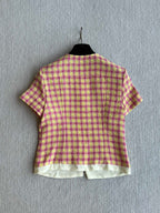 CC 25 Tweed Set Pink Yellow Cotton Polyester