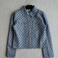 Celine 25 Jacket Blue Triacetate Polyester 275777