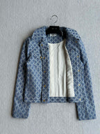 Celine 25 Jacket Blue Triacetate Polyester 275777