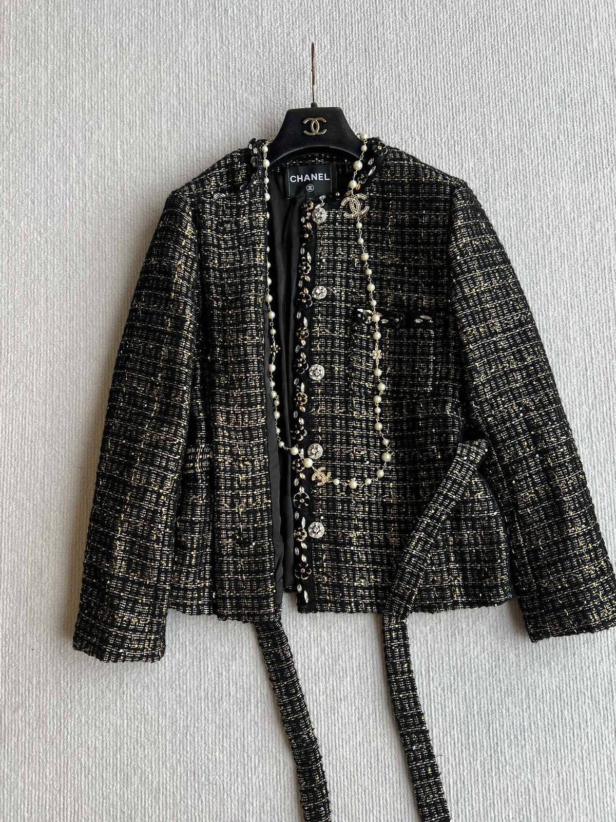 CC 25 Set Tweed Black Polyester Wool 289987