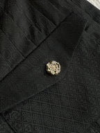 CC 25 Pleated Pants Black Silk