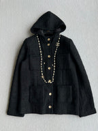 CC 25 Jacket Black Hooded Cotton 300144