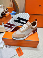 HM Bouncing Sneaker Beige Came Mesh with Suede 206303