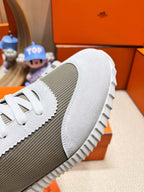 HM Bouncing Sneaker Matcha Grey Fabric with Suede 206304