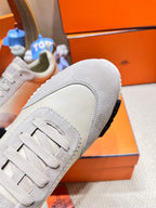 HM Bouncing Sneaker Beige Esquisse Goatskin with Suede 206309