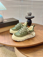 UGG Heritage Utility Sneakers Cream Olive Green Suede Cowhide