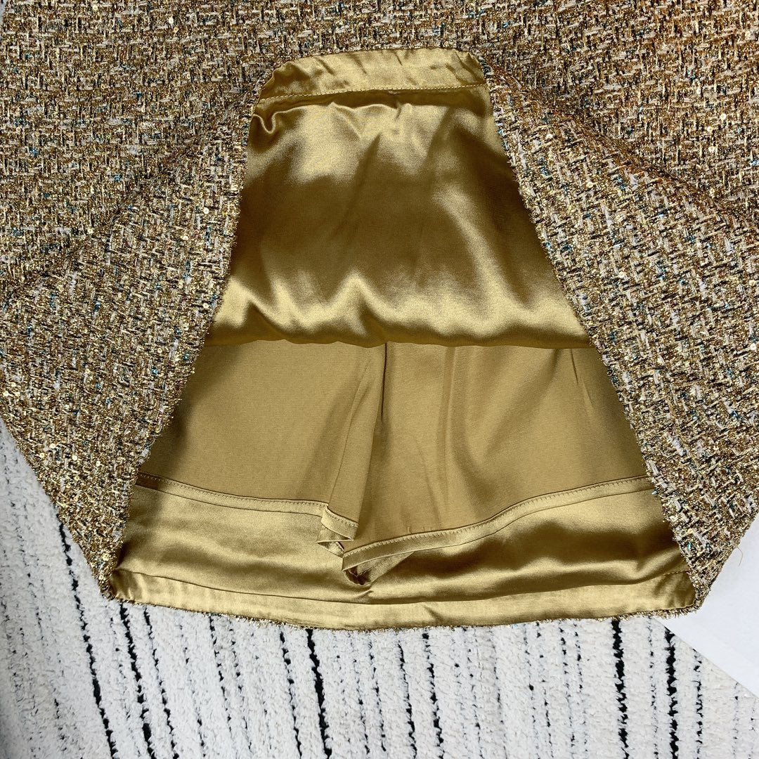 CC Tweed Short Skirt Multicolor Glitter Polyester 247253