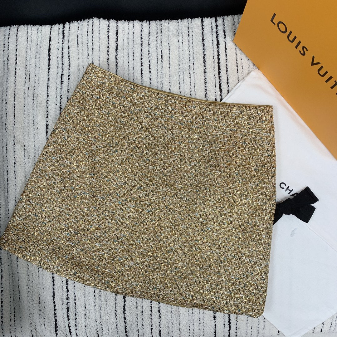 CC Tweed Short Skirt Multicolor Glitter Polyester 247253