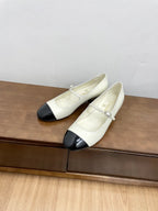 CC Mary Jane White Cowhide