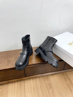 CD D-Quest Ankle Boot 40mm Plain Black Calfskin