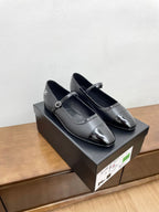 CC Mary Jane Black Calfskin